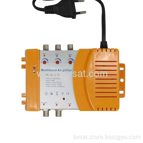 Multiband 47-862 Mhz 30 Db Gain Vhf & Uhf Signal Amplifier